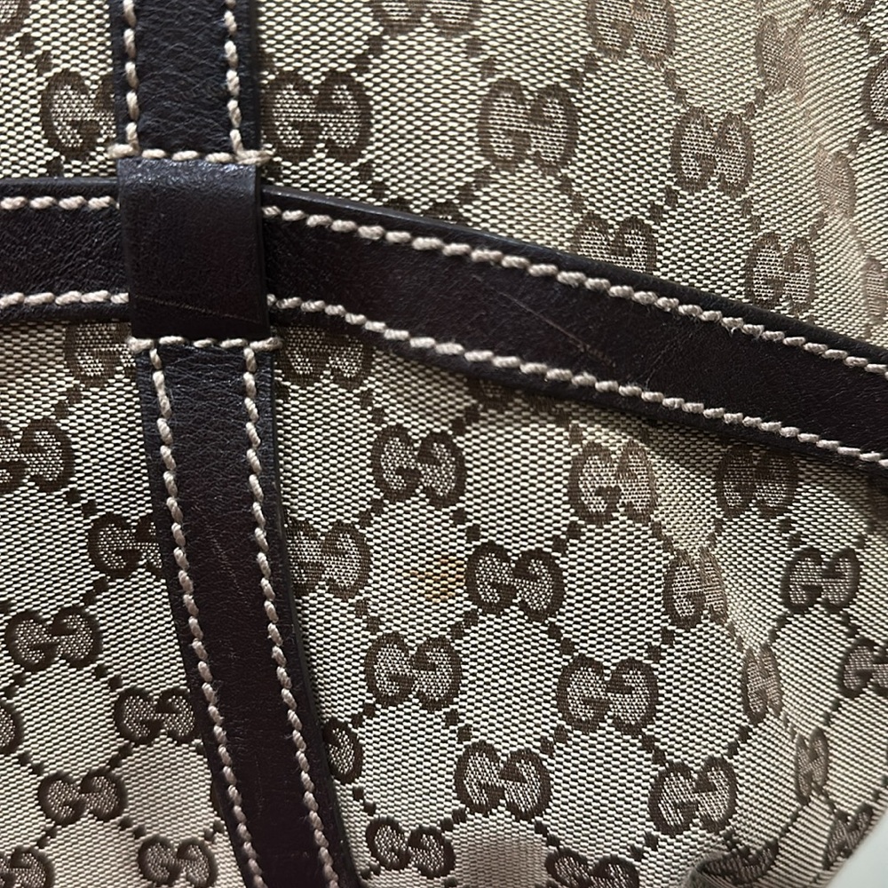 Gucci Brown GG Supreme Tote Bag - Picture 4 of 7
